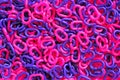 Violet and pink plastic chain Royalty Free Stock Photo