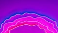 violet pink red and blue twinkling curved shapes colorful background - abstract 3D rendering