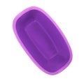 Violet plastic wash bowl isolated