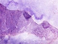Violet purple background with peeling paint grunge texture and watercolor stains, old rusted wall with distressed weathered grunge Royalty Free Stock Photo