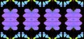 Violet purple blue black butterfly wings Graphium weiskei background texture, beautiful pattern. Paint Ornamental Decorative Royalty Free Stock Photo