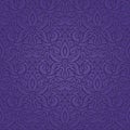 Violet purple Floral vintage seamless pattern background fashion trendy colorful wallpaper Royalty Free Stock Photo