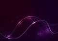 Violet purple line stars shiny vector background