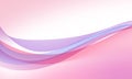 violet purple lines curves waves on soft pink gradient abstract background Royalty Free Stock Photo
