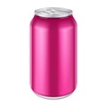 Violet Purple Magenta Pink Metal Aluminum Beverage Drink Can 500ml. Ready For Your Design. Product Packing