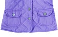 Violet purple quilted jacket with pockets