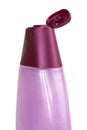 Violet purple shampoo gel bottle isolated on the white background Royalty Free Stock Photo