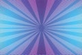 Violet rays pop art background Royalty Free Stock Photo