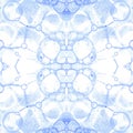 Violet seamless pattern. Amazing delicate soap bubbles. Lace hand drawn textile ornament. Kaleidosco