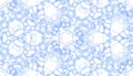 Violet seamless pattern. Amazing delicate soap bubbles. Lace hand drawn textile ornament. Kaleidosco