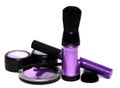 Violet set for make-up Royalty Free Stock Photo