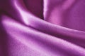 Violet shiny fabric texture, silk background, surface Royalty Free Stock Photo