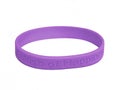 Violet silicone wristband
