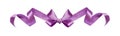 Violet silk ribbon decorative bow Royalty Free Stock Photo