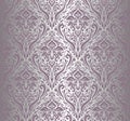 Violet & silver vintage wallpaper