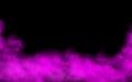 Violet smoke isolated on transparent background. Steam special effect. Realistic colorful vector fire fog or mist Royalty Free Stock Photo