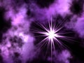 Violet space. Royalty Free Stock Photo