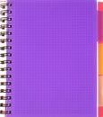 Violet squared notebook sheet Royalty Free Stock Photo