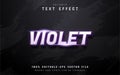 Violet text effect design