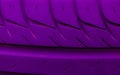 violet tire tread macro photo on tapete