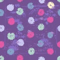 Violet tones elegant polka dot seamless pattern Royalty Free Stock Photo