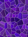 Violet trencadis broken tiles mosaic Royalty Free Stock Photo