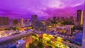 Waikiki Violet twilight Royalty Free Stock Photo