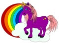 My violet unicorn Royalty Free Stock Photo