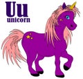 My violet unicorn Royalty Free Stock Photo