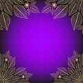 Violet vintage frame