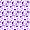 Violet virus seamless pattern. Repetitive 3d illustration of viruses Royalty Free Stock Photo
