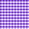 Violet and white gingham seamless pattern. Background in a check. Royalty Free Stock Photo