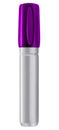 Violet whiteboard marker isolated on white
