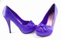 Violet women shoes Royalty Free Stock Photo