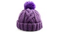 Violet woolen hat Royalty Free Stock Photo