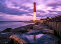 Violet World. Barnegat Lighthouse