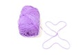 Violet yarn Royalty Free Stock Photo