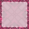 VioletRed Arabic Tile (Square Frame Edge for Social Media) - Background