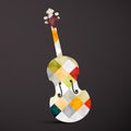 Violin. Abstract Vector Musical Instrument.