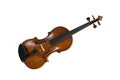 Violin also called fiddle, a stringed musical instrument from the viol family, used in string quartet, chamber music and symphony Royalty Free Stock Photo