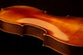 Violin back detail Royalty Free Stock Photo