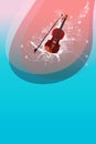 Violin backgrund Royalty Free Stock Photo