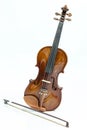 Violin and bow Royalty Free Stock Photo