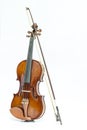 Violin and bow Royalty Free Stock Photo