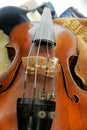 Violin with carrying case Royalty Free Stock Photo