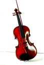 Violin with fiddle stick Royalty Free Stock Photo