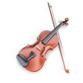 Violin and fiddlestick Royalty Free Stock Photo