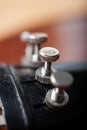 Violin fine tuning peg Royalty Free Stock Photo