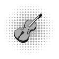 Violin grey comics icon