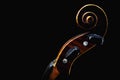 Violin Head Details Royalty Free Stock Photo